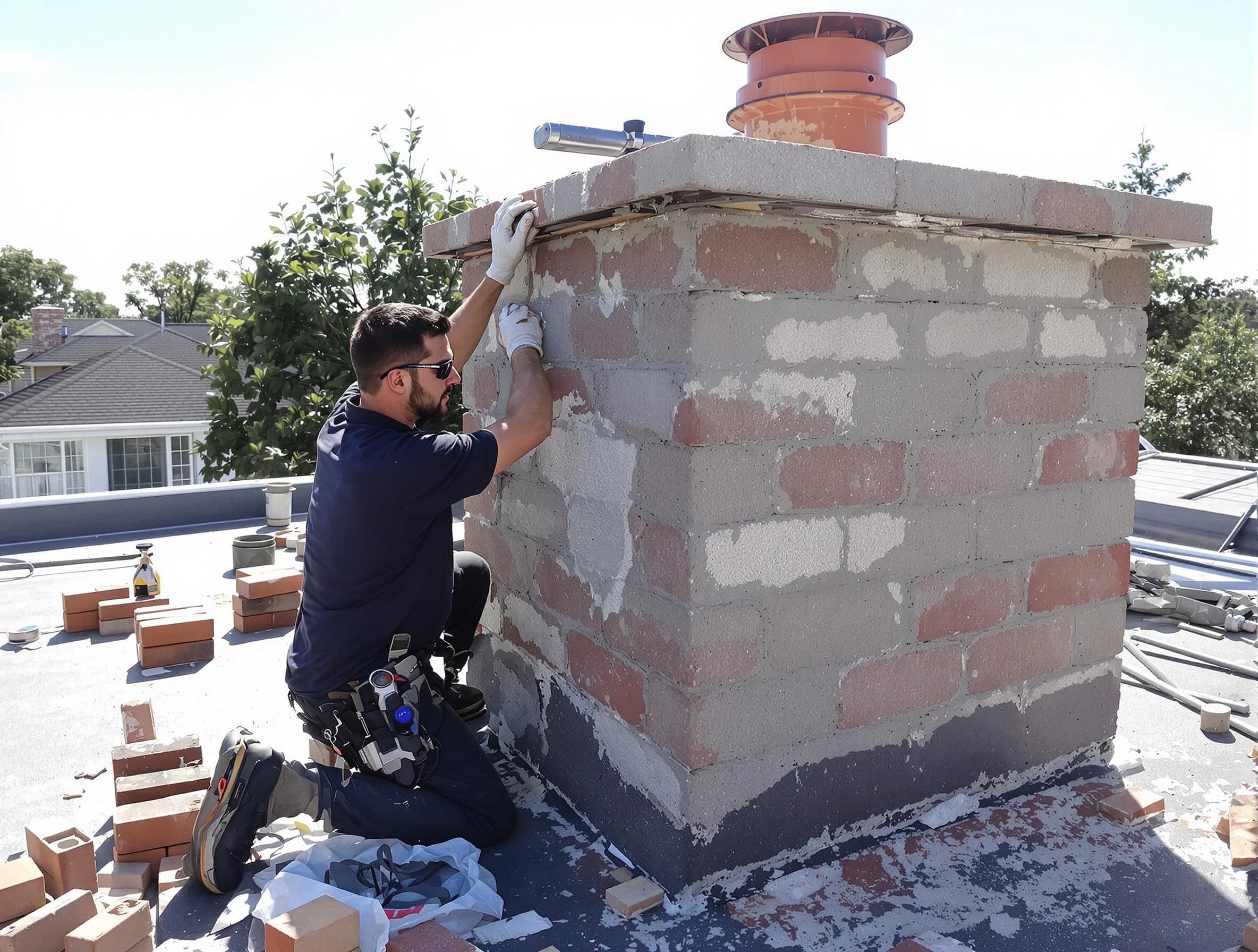 Advanced chimney repair process by North Decatur Chimney Sweep in North Decatur, GA