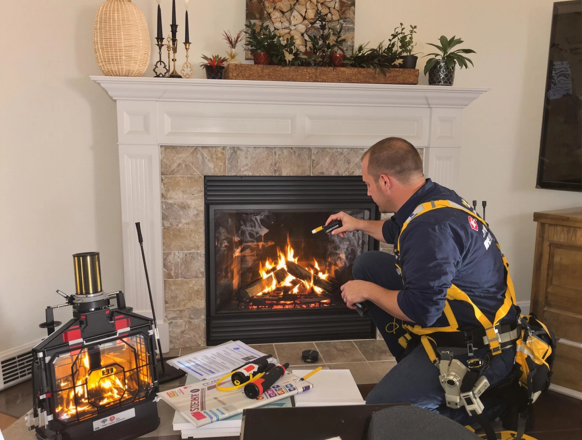 Safety-focused fireplace inspection by North Decatur Chimney Sweep in North Decatur, GA