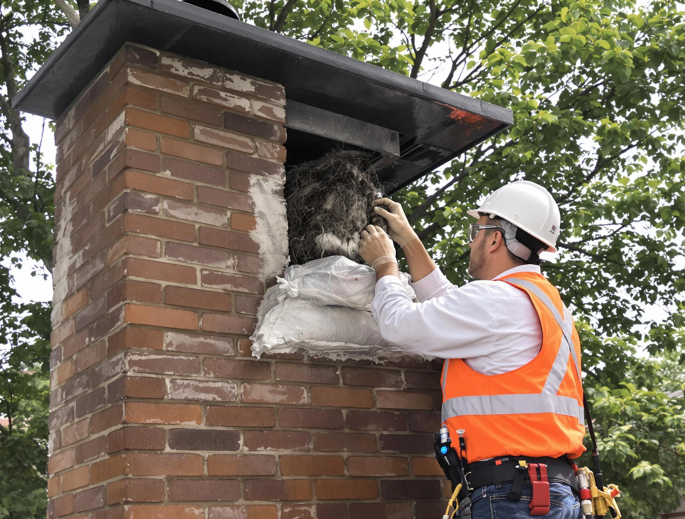Humane removal of debris and animals by North Decatur Chimney Sweep in North Decatur, GA