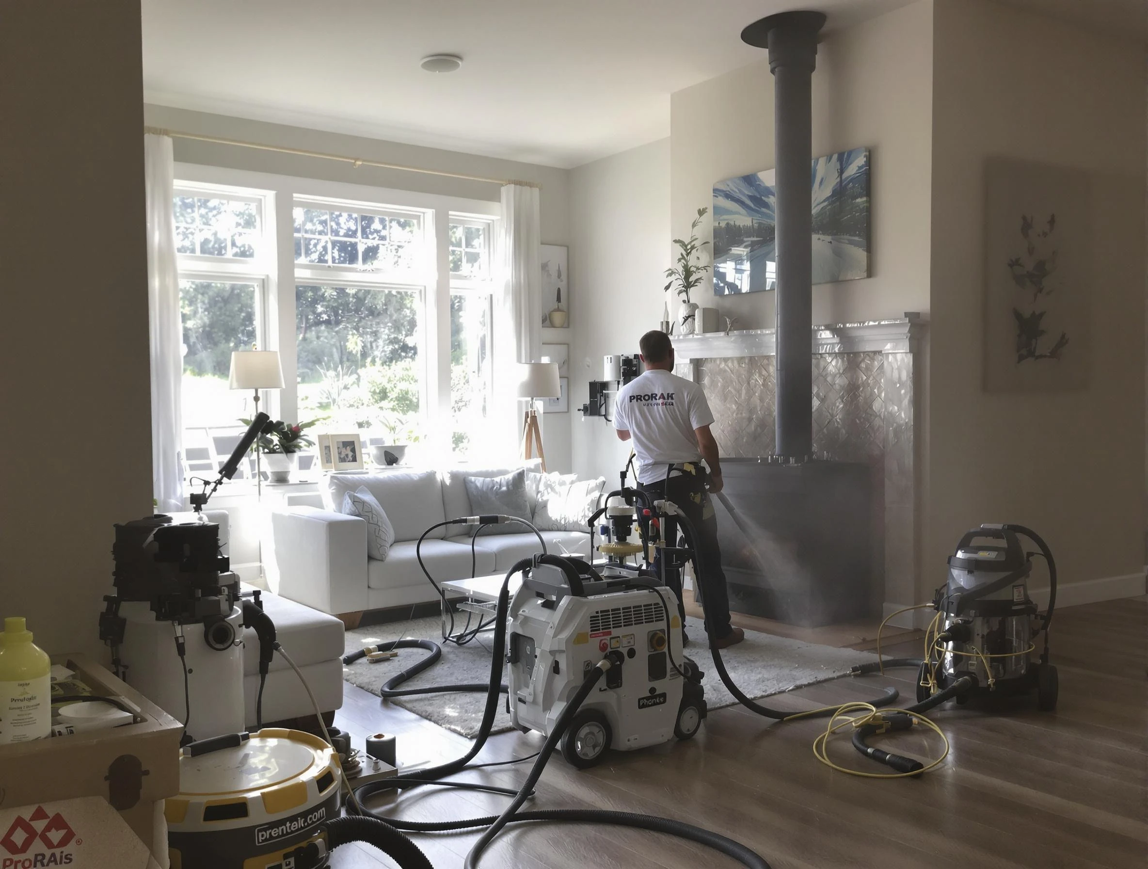 Soot removal service by North Decatur Chimney Sweep for a fireplace in North Decatur, GA